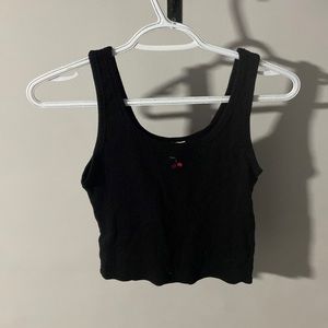 Black garage tank top